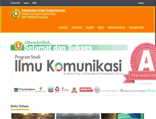 Tablet Screenshot of komunikasi.upnyk.ac.id